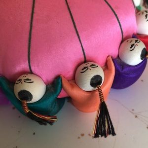 vintage pin/needle cushion 4.5’ diameter